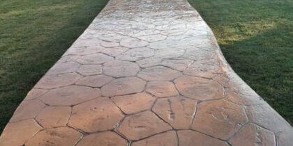 Beton amprentat pentru alee in Timisoara